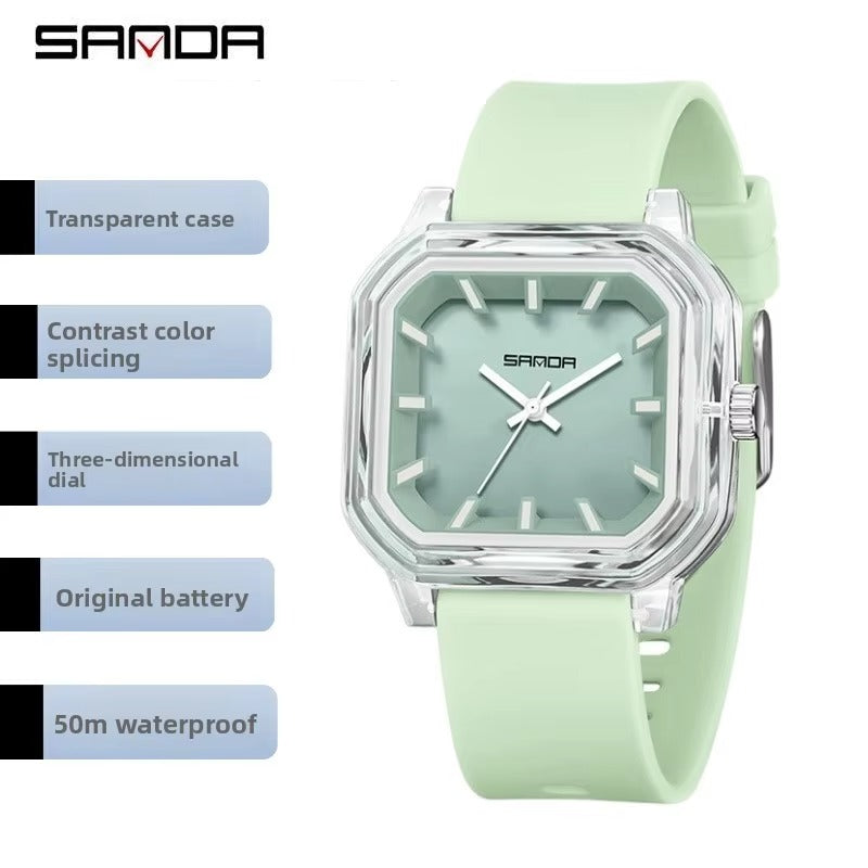 Quadratische Silikon Armbanduhr "Cinturino in silicone no.3239“ - PITANI