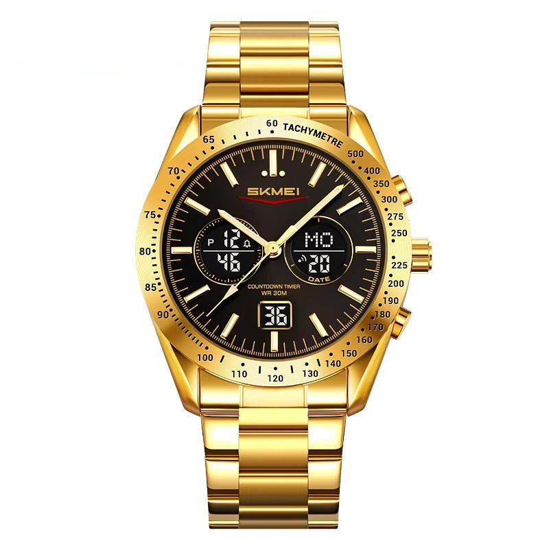 Edelstahl Armbanduhr "Doppio display no.5255“ - PITANI