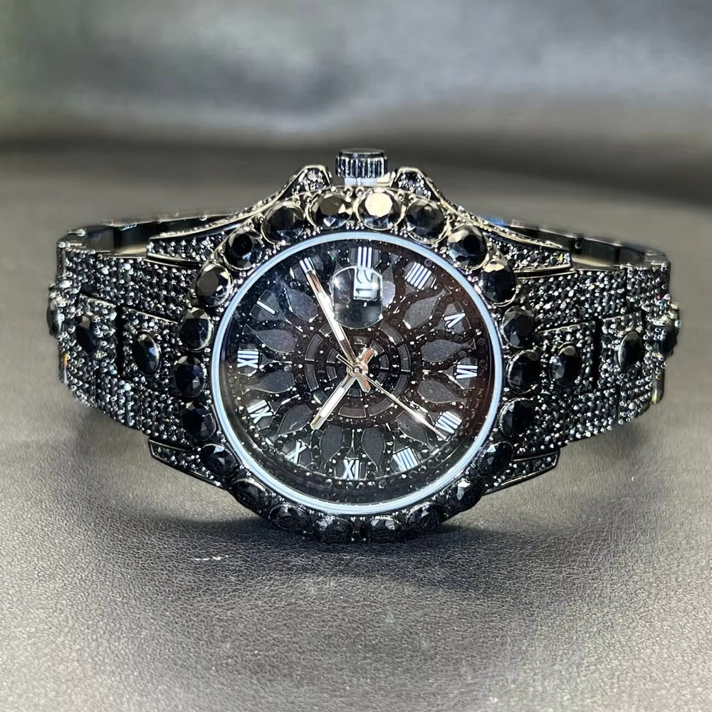 Edelstahl Diamantenoptik Armbanduhr "Grande diamante no.5257“ - PITANI