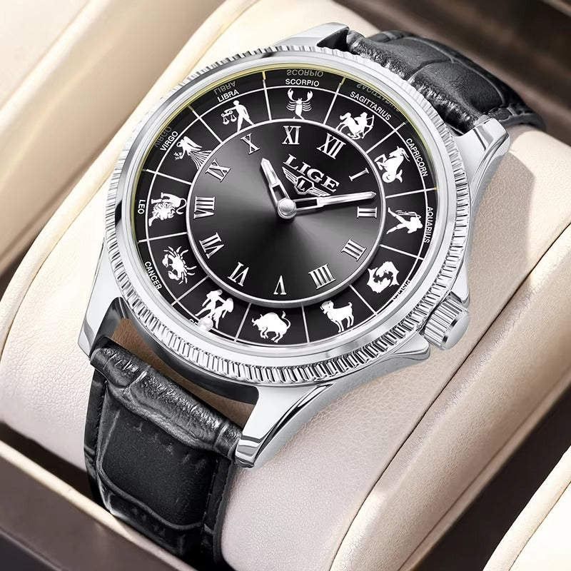 Sternzeichen Leder Armbanduhr "Lusso creativo no.5234“ - PITANI