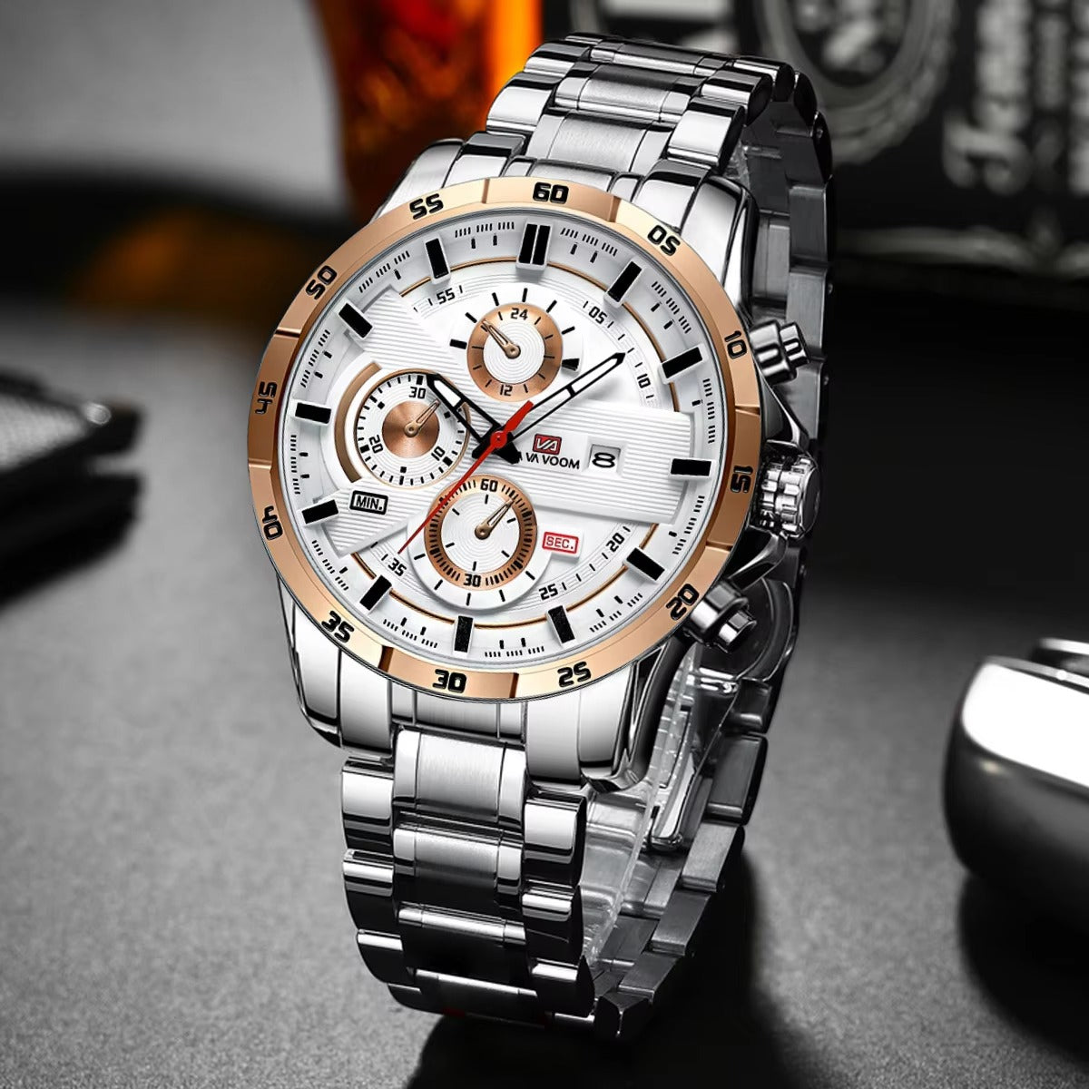 Edelstahl Armbanduhr "Orologio al quarzo con calendario no.4120" - PITANI