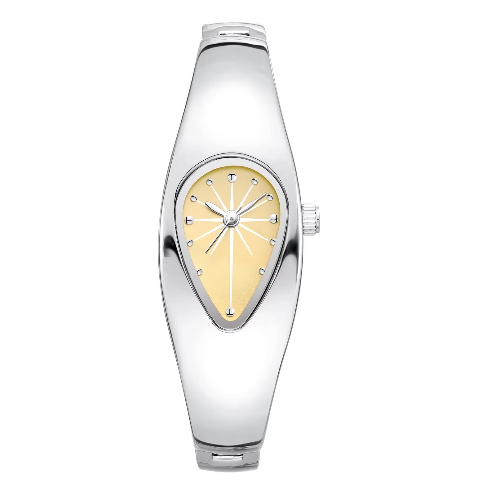 Außergewöhnliche Edelstahl Armbanduhr in Wassertropfen Form "Lama creativa die acqua no.3208" - PITANI