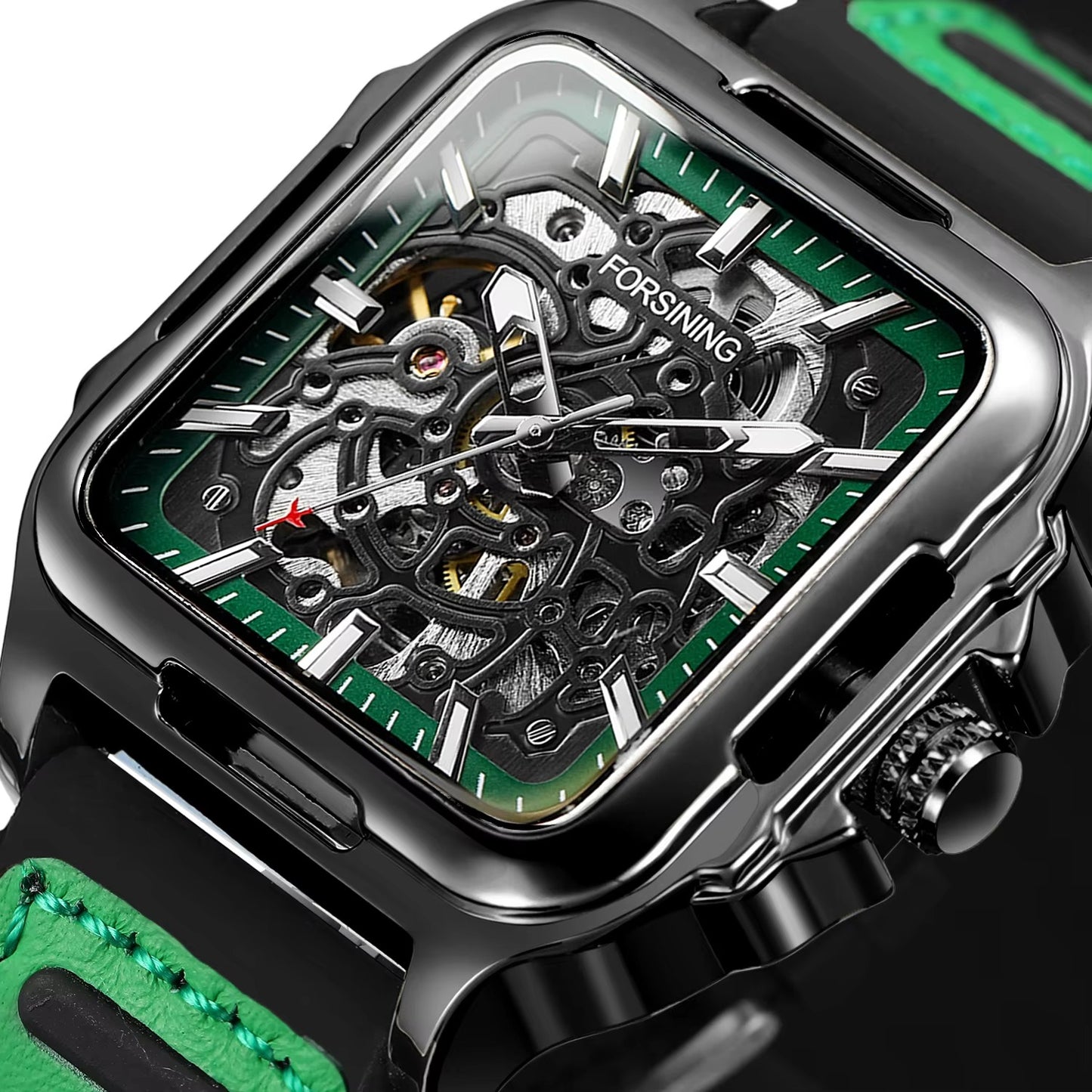 Quadratische Automatik Armbanduhr "Militare di acciaio no.5290“ - PITANI