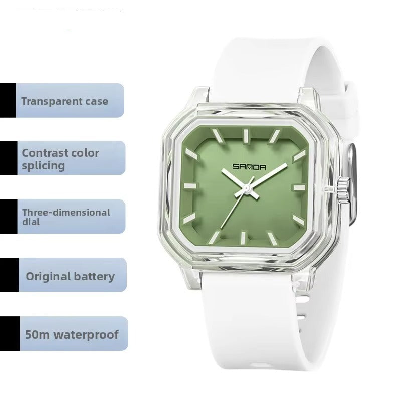 Quadratische Silikon Armbanduhr "Cinturino in silicone no.3239“ - PITANI