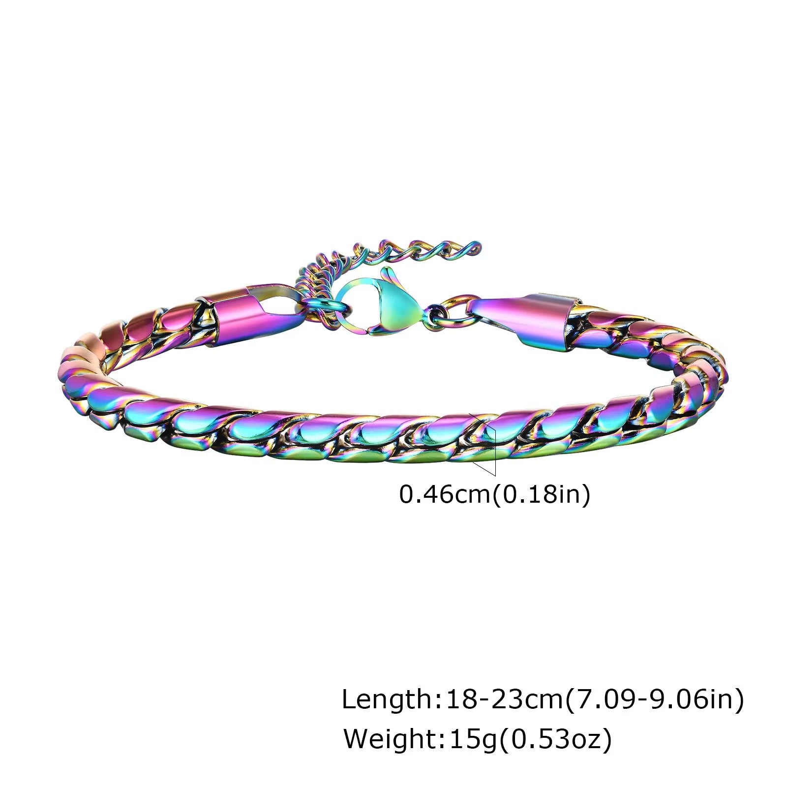 Schlangenketten Edelstahl Armband "Metallo Semplice Regolabile no.5318" - PITANI
