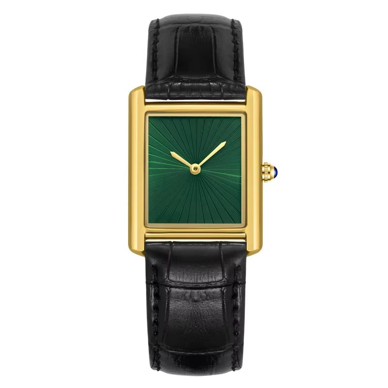 Schlichte Vintage Leder Armbanduhr "Quarzo impermeabile no.5265“ - PITANI