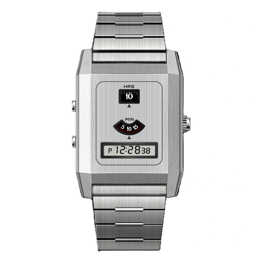 Außergewöhnliche Retro Edelstahl Armbanduhr "Design vintage-futuristico no.5210" - PITANI