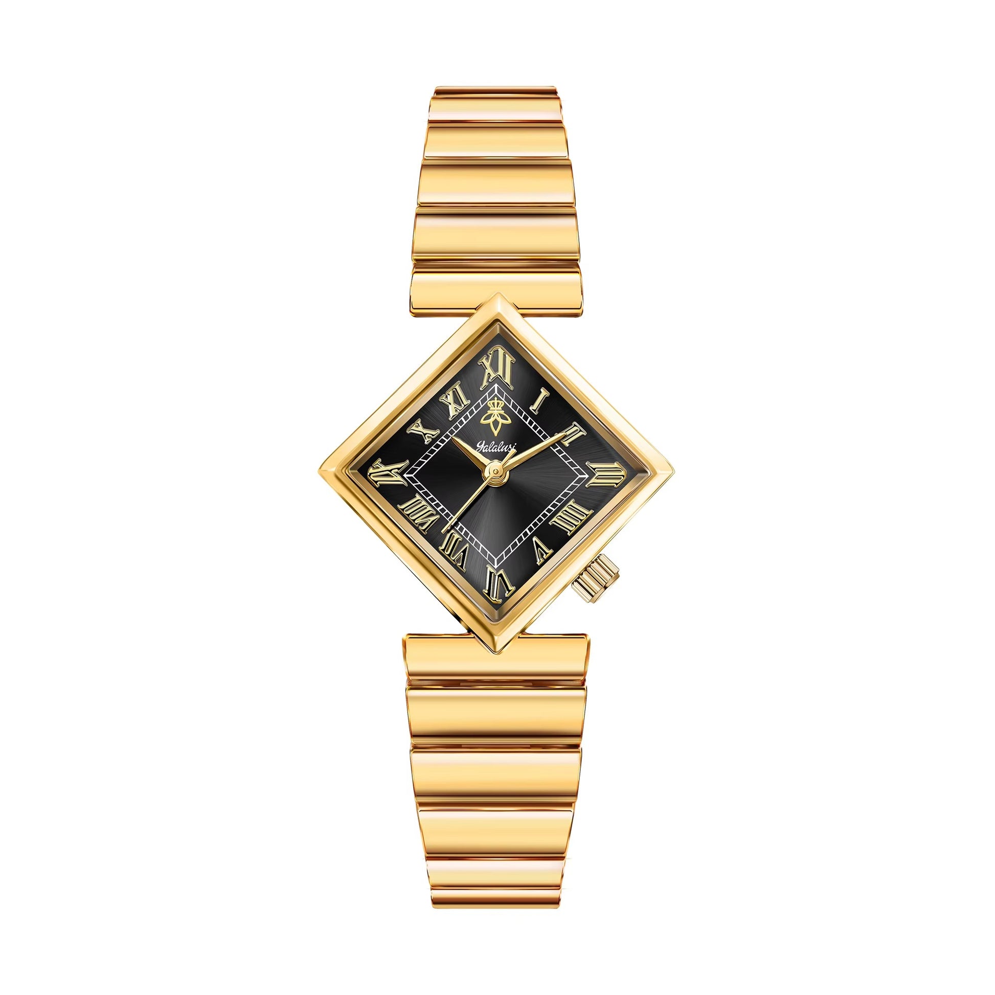 Viereckige elegante Edelstahl Armbanduhr "Resistente ai graffi no.3212" - PITANI