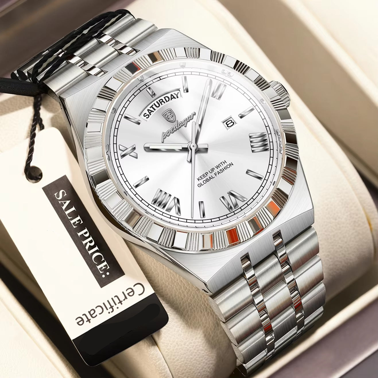 Edelstahl Armbanduhr "Uomo d'affari no.4157" - PITANI