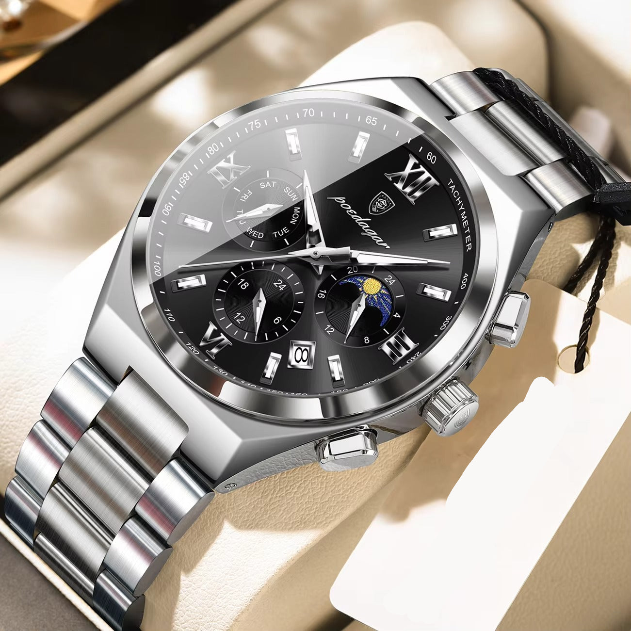 Elegante Edelstahl Armbanduhr "Waterproof Business no.5248“ - PITANI