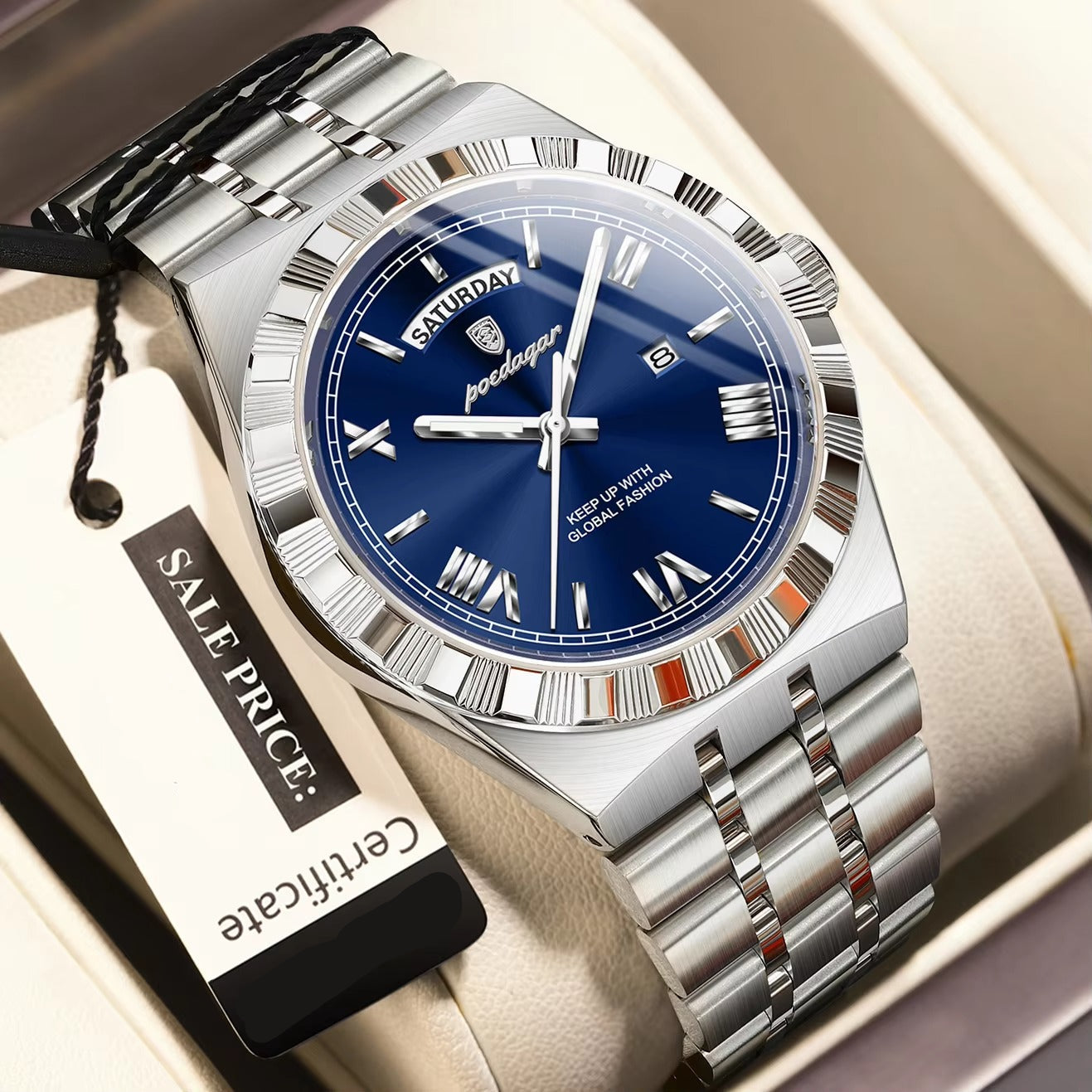 Edelstahl Armbanduhr "Uomo d'affari no.4157" - PITANI