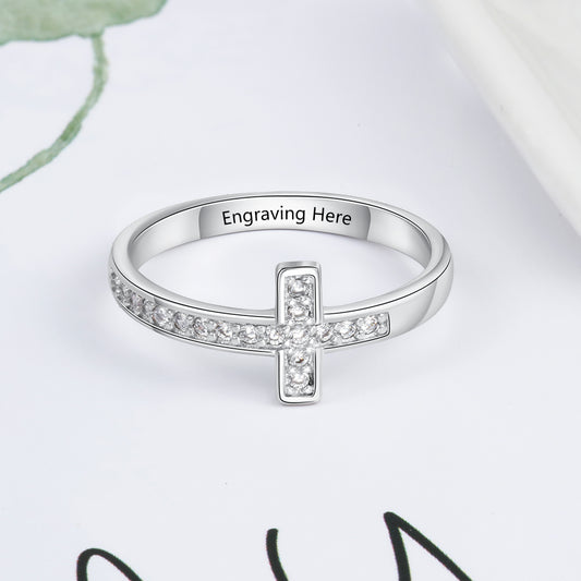 Personalisierter Edelstahl Ring "Ragazze"