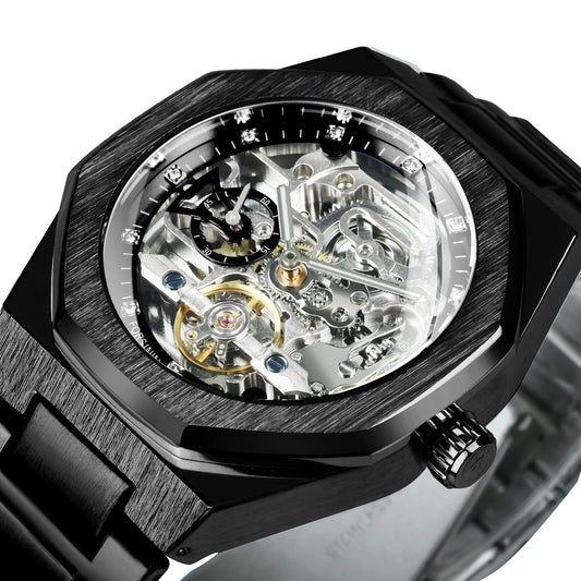 SALE | Edelstahl Automatik Armbanduhr "Diamante 3D no.416" - PITANI