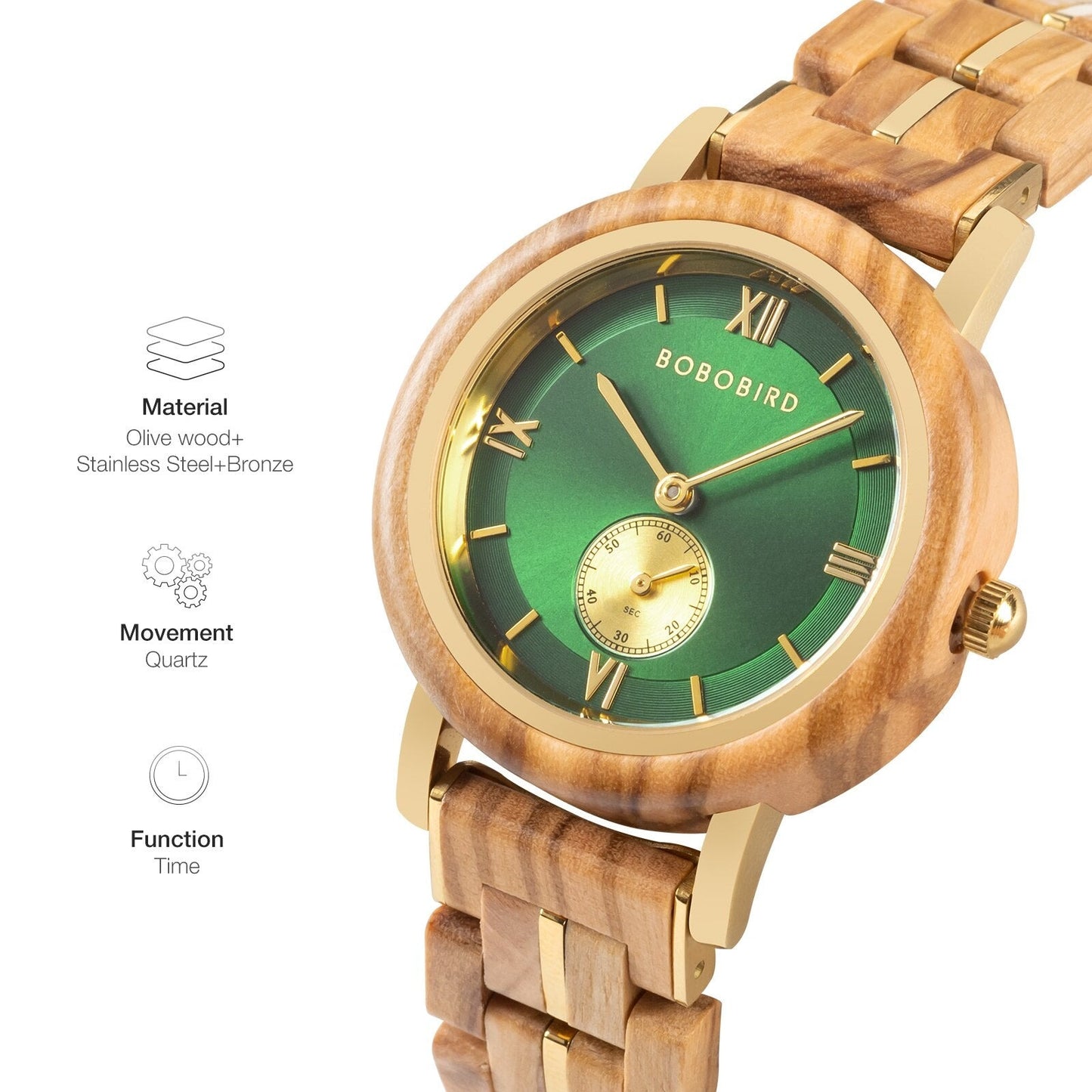 Holz Armbanduhr "Inciso" - PITANI