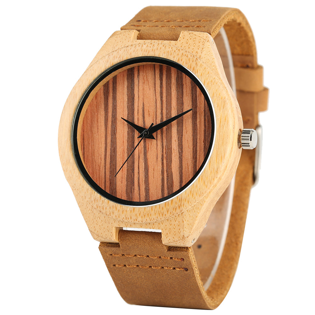 Holz Armbanduhr "Bambù"