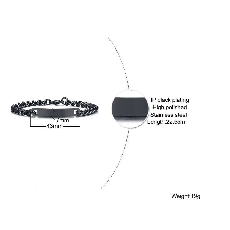 Personalisiertes Edelstahl Armband "Unico personalizzato" - PITANI